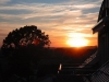 Sonnenuntergang auf dem Balkon der Fewo 