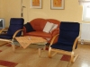Das offene Wohnzimmer der Fewo Kelbra